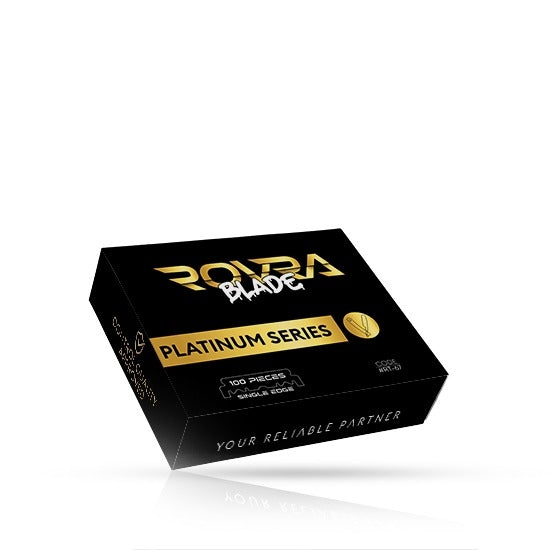 ROVRA PLATINUM RAZOR BLADES HALF - 100 PIECES