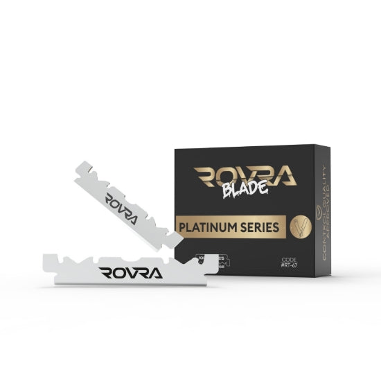 ROVRA PLATINUM RAZOR BLADES HALF - 100 PIECES