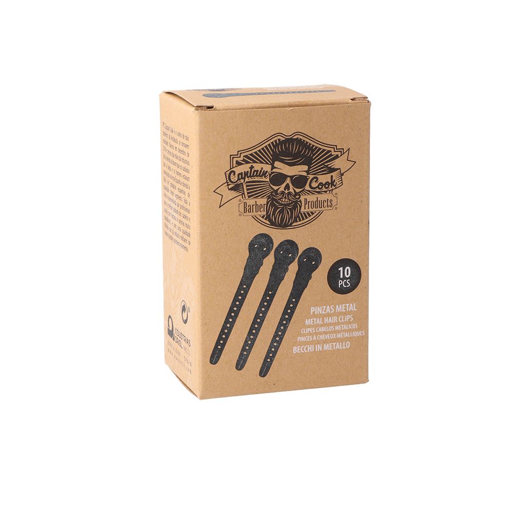 CAPTAIN COOK METAL HÅR CLIPS - 10 PIECES