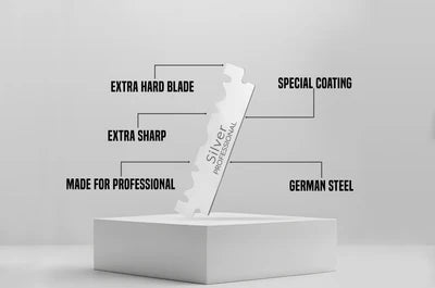MY BLADES HALF RAZOR BLADES 100PIECES - SILVER