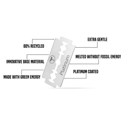 MY BLADES DOUBLE EDGE BLADES 100PIECES - PLATINUM